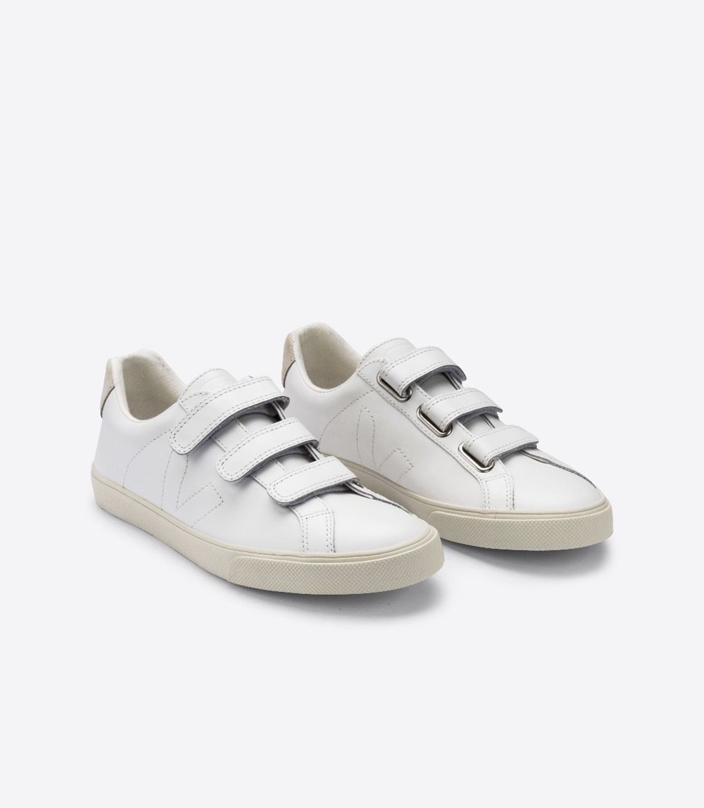 Veja Sneakers Dam - 3-Lock Läder - Vita - 967502-HGE